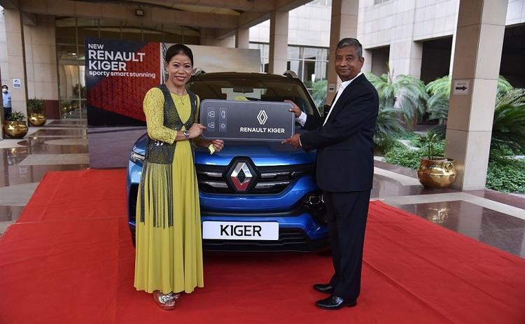 Renault India honoured the Tokyo Olympics 2020 flag-bearer and legendary six-time world champion boxer Mangte Chungneijang Mary Kom by presenting the Renault Kiger subcompact SUV.