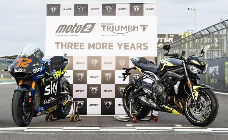 The Triumph 765 cc three-cylinder engine will continue in the Moto2 category for at least three more years, as Triumph and Dorna extend partnership.