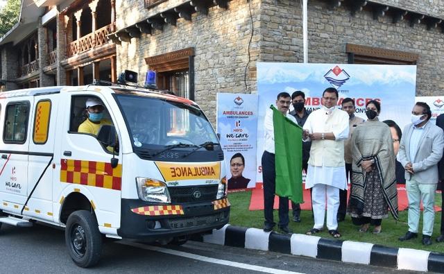 Stepping up COVID-19 relief initiatives in Uttarakhand, Hero MotoCorp has handed over 13 advanced life support ambulances to the Chief Minister.