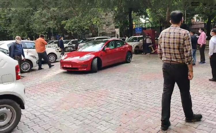 Tesla India Officials Meet MoRTH Secretary In Delhi, Take A Test Drive In Model 3