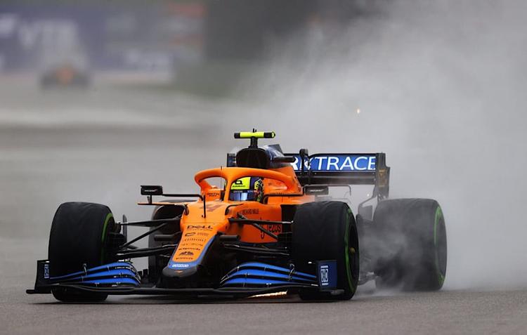 F1: McLaren's Lando Norris Gets Shock Pole In Wet Sochi Qualifying