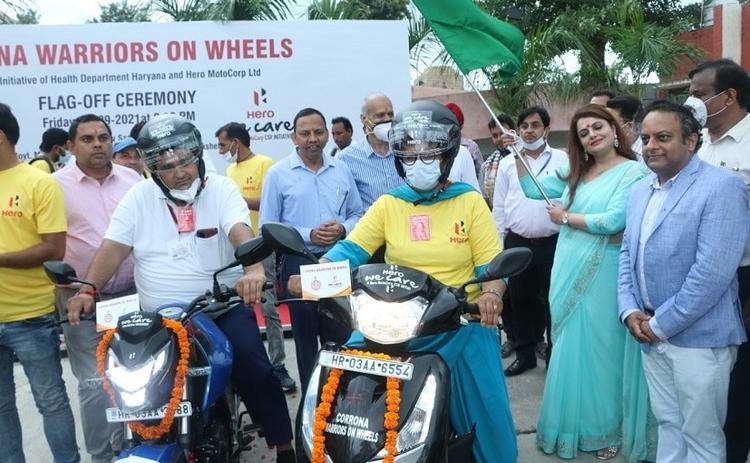 Hero MotoCorp has announced handing over 70 motorcycles and scooters to the Haryana Government, to be given to front-line healthcare workers.