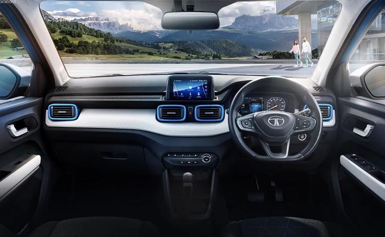 Tata Motors has revealed the interior of the upcoming Punch micro SUV, giving us the first glimpse of the car's interior ahead of its launch. The image also confirms that the SUV will get an AMT option.