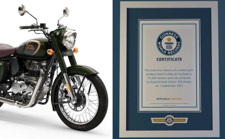 Royal Enfield Sets Guinness World Record With Classic 350 Launch Event