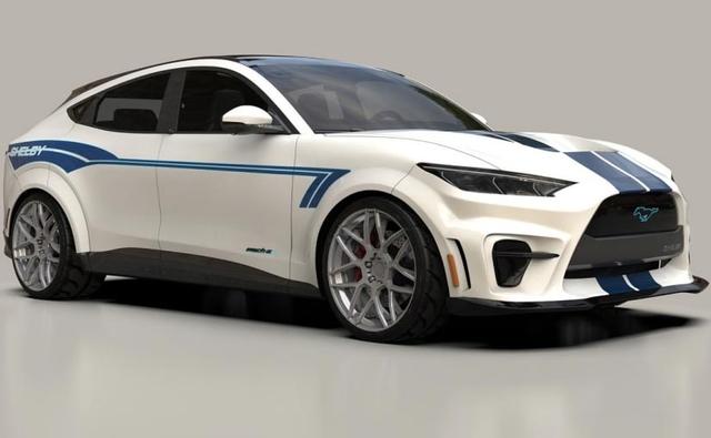 The concept features Shelby-tuned Ford MagneRide dampers with composite carbon fiber springs, and rides on Michelin Pilot Sport EV tyres