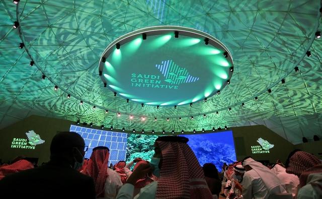 Saudi Arabia's crown prince said on Saturday that the world's top oil exporter aims to reach "net zero" emissions of greenhouse gases, mostly produced by burning fossil fuels, by 2060 - 10 years later than the United States.