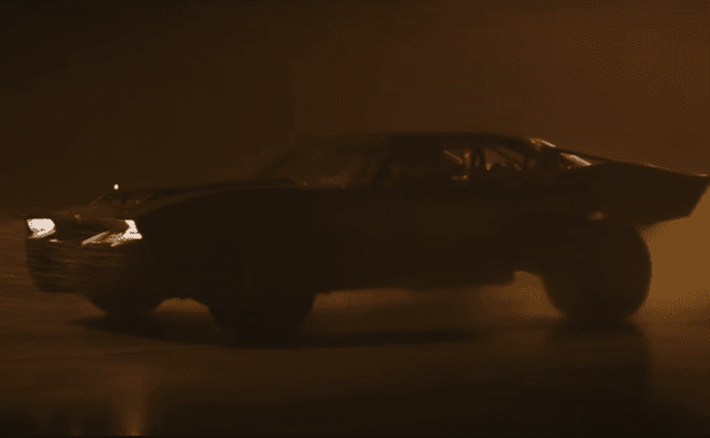We get a better look at the new muscle car styled Batmobile that will get plenty of screentime alongside the caped crusader.