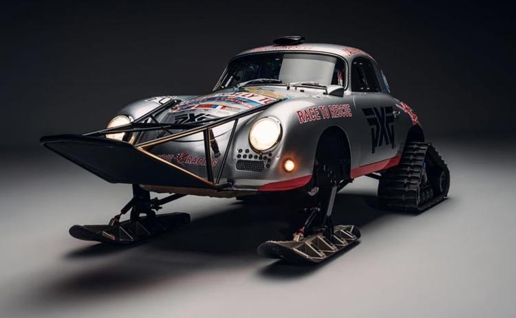 This 1956 Porsche 356A Has Skis Instead Of Tyres