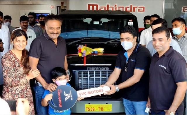 Actor Prakash Raj recently took delivery of the Mahindra Thar SUV with his family at the dealership in Hyderabad.