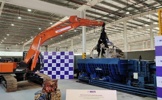 The MSTI facility has been built by Maruti Suzuki and Toyota Tsusho Group and is the first government-approved scrapping and recycling facility for end-of-life vehicles (ELVs). It can recycle up to 2,000 vehicles every month.