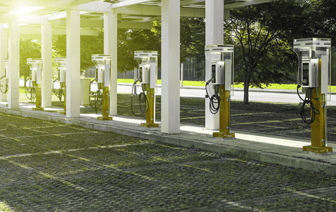 The new EarthtronEV charging stations will have a capacity of 50 charging points each