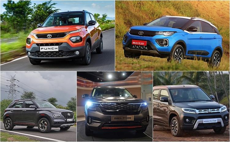 Top 10 SUVs Sold In October 2021; Tata Motors Leads The Pack With 25% Share