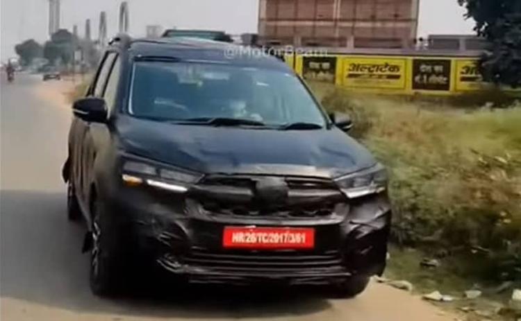 Maruti Suzuki XL6 Facelift Spotted Testing In India