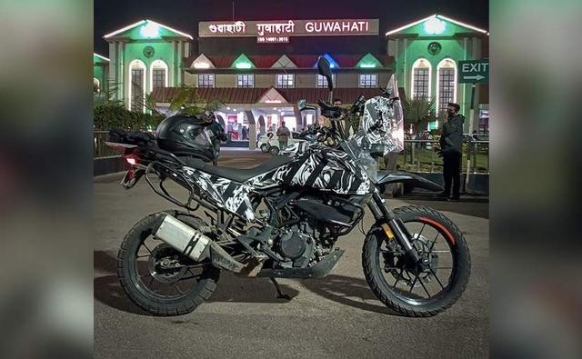 The camouflaged test mule of the KTM 390 Adventure Rally was spotted testing in Assam, and it seems the bike could be undergoing winter testing through some harsh conditions.