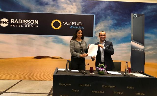 In all, 105 Radisson Hotel Group properties across India will provide EV charging facilities from SunFuel Electric.