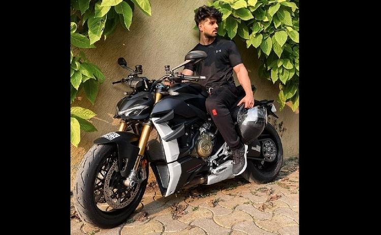 The model bought by Sooraj Pancholi is the top-end Ducati Streetfighter V4 S, which comes with a special matte black paint job called the Dark Stealth, and is priced upwards of Rs. 26 lakh (on-road, Mumbai).
