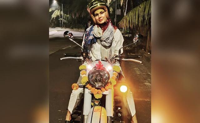Actor Kirti Kulhari recently took the delivery of her Royal Enfield Classic 350, opting for the modern classic two-wheeler in a Halycon Grey shade. She also shared images of her prized possession on social media.