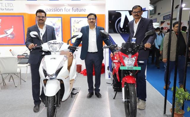EVTRIC Motors has showcased the EVTRIC Rise electric motorcycle, Mighty scooter and Ride Pro scooter at the event held at India Expo Centre, Greater Noida.
