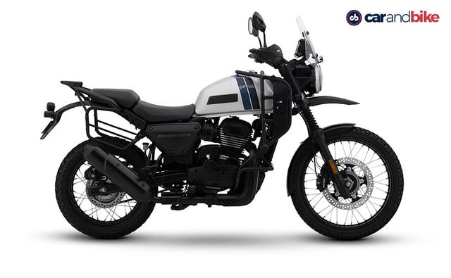 The Yezdi Adventure is the top-spec model in the new Yezdi motorcycle range with ADV styling and decent off-road capability.