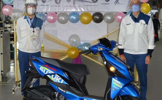 Suzuki Motorcycle India has completed 15 years in India, and the 60th lakh two-wheeler to roll out from the plant is the recently launched Suzuki Avenis 125 cc scooter.