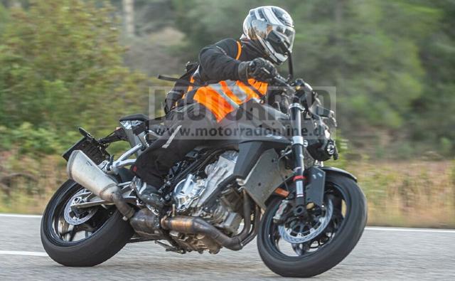 KTM seems to be busy working on a bigger and more performance-oriented middleweight naked. But it's likely a year or more away to be introduced in production form.