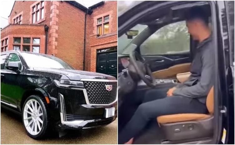 The new Cadillac Escalade has joined Cristiano Ronaldo's fleet, which was gifted to him by his partner and model Georgina Rodriguez for his 37th birthday and was privately imported for the footballer in Europe.