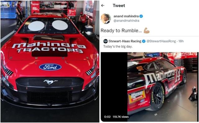 Anand Mahindra Shares Stewart-Haas Racing's NASCAR With Mahindra Tractors Livery, Says 'Ready To Rum