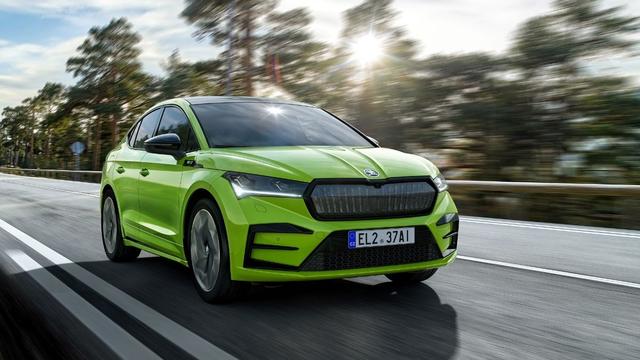 The Skoda Enyaq Coupe iV is also based on Volkswagen Groups MEB modular electric car platform.