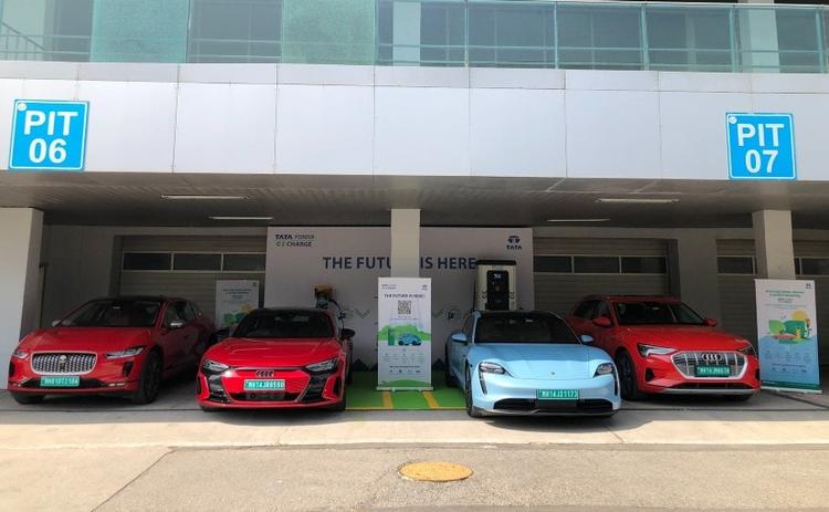 Tata Power Installs EZ Charge EV Chargers At The Buddh International Circuit For 2022 carandbike Awards