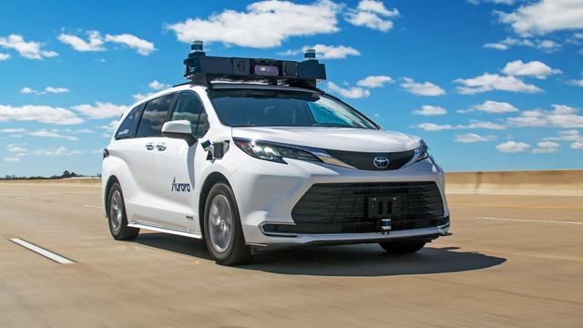 Toyota's Sienna minivans, retrofitted with Aurora's self-driving system, will be tested on highways and suburban streets in the Dallas-Fort-Worth area, with the operation including trips enroute to an airport.