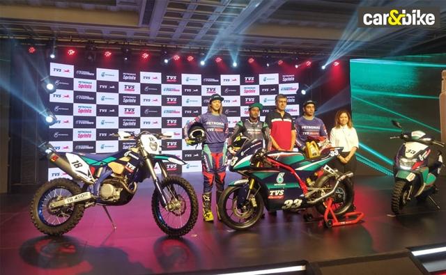 The TVS-PETRONAS partnership will see both companies working together to develop high-performance engine oil for the brand's racing machines, while also launching the PETRONAS TVS TRU4 RacePro engine oil for Apache RR 310 customers.