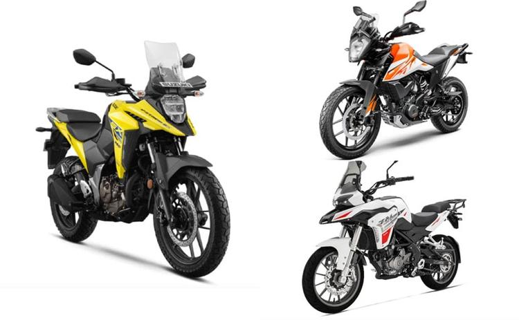 The Suzuki V-Strom SX 250 is the surprise launch in the quarter-litre sport-tourer segment and we compare the new offering against its rivals, the KTM 250 Adventure and the Benelli TRK 251.