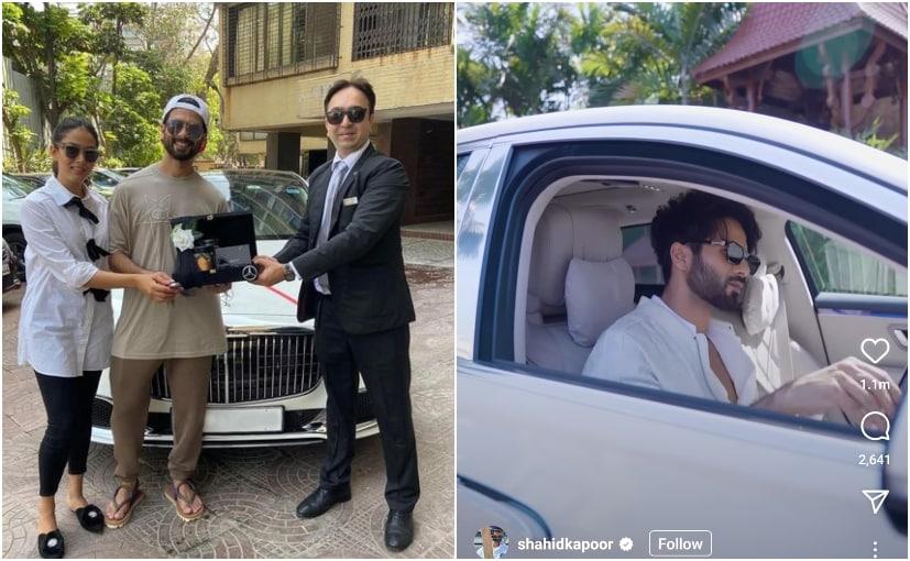 Actor Shahid Kapoor Takes Delivery Of His New Mercedes-Maybach S580