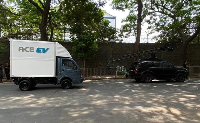 The Tata Ace EV was recently spotted during a television commercial shoot. We expect the new electric mini-truck to make its debut later in April 2022.