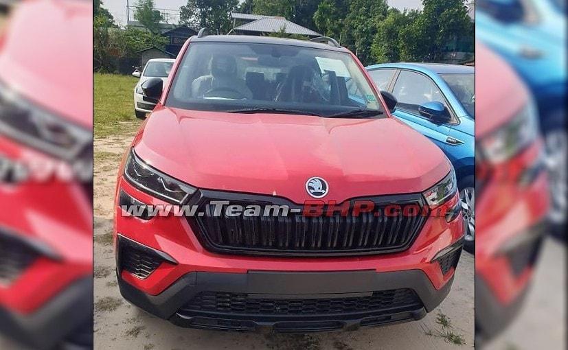 Skoda Kushaq Monte Carlo Edition Spotted At A Dealer Yard Ahead Of Launch