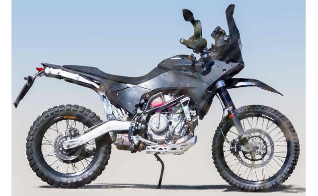 The brand, owned by KTM's parent company Pierer Mobility, seems to be working on a road-legal 400 cc single-cylinder dual-sport inspired by Dakar-competing machines.