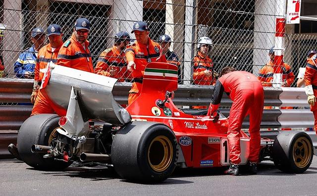 Charles Leclerc Crashes Niki Lauda's 1974 Ferrari 312 In Monaco Historic GP