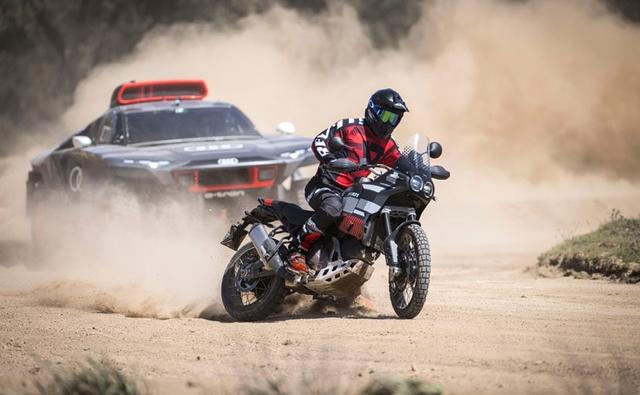 Ducati DesertX And Audi RS Q e-tron Take Centre Stage In Sardinia For  A Special Event