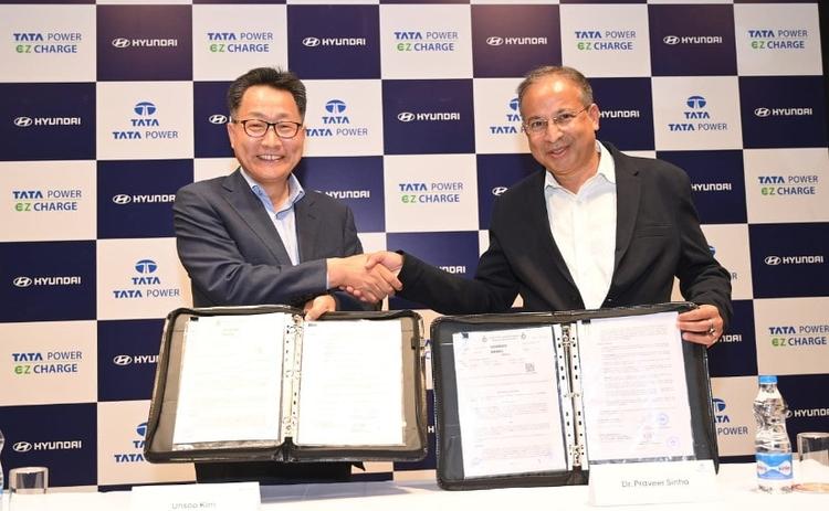 Hyundai Motor India Announces Strategic Partnership With Tata Power For Developing EV Infrastructure