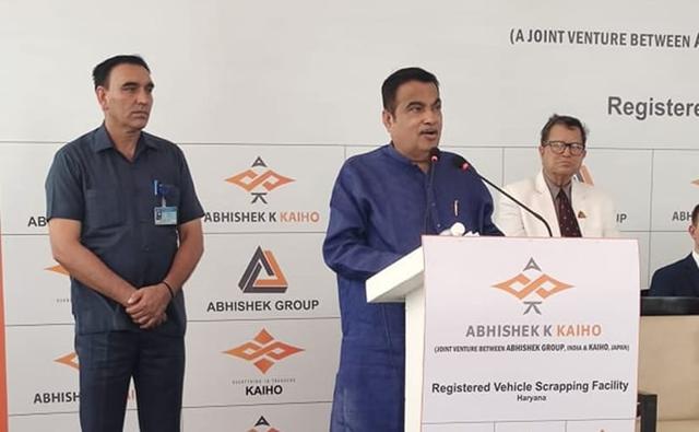 Union Minister Nitin Gadkari announced his aim to open 2-3 scrapping centres in every distract at the inauguration a new Registered Vehicle Scrapping Facility (RVSF) in Haryana.