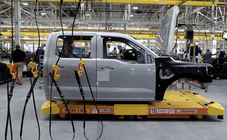 Ford Motor Co started regular manufacturing of its F-150 Lightning electric pickup truck, the most prominent emblem of the 119-year-old company's drive to retool for a new century.