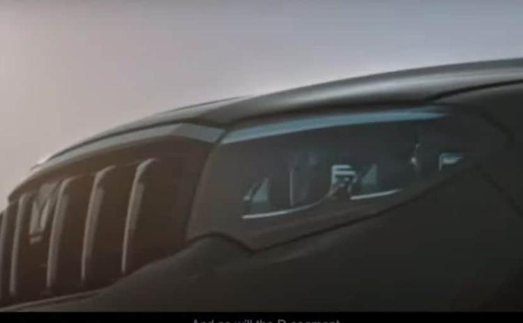 Mahindra released a new teaser video of the new Mahindra Scorpio, partially revealing the front section.