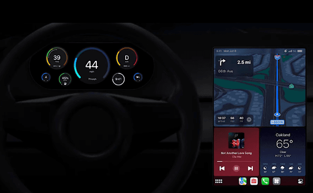 नया कारप्ले सिस्टम कार के डि़जिटल कल्सटर के साथ भी काम करता है और सही मायने में फोन को कार के साथ जोड़ता है.