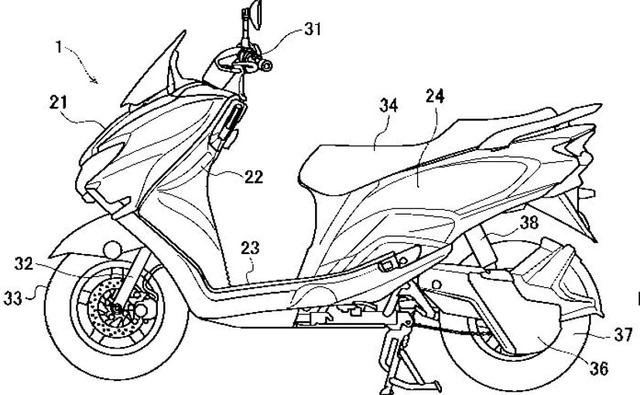 Suzuki Burgman Street Electric Scooter Revealed In Patent Images