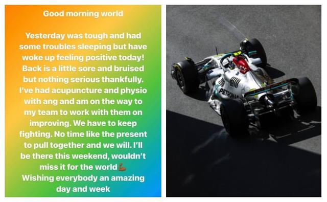 Lewis Hamilton was rumoured to miss the Canadian GP as he was recovering from back pain issues caused in the Azerbaijan GP weekend, but he has come up with a response.