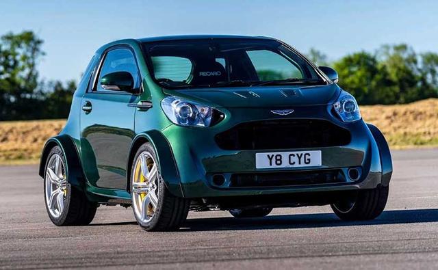Dubbed the 'The Ultimate City Car', a one-off Aston Martin Cygnet has been built with a 4.7-litre, 430bhp V8 engine from the Vantage S and a very short torque tube.