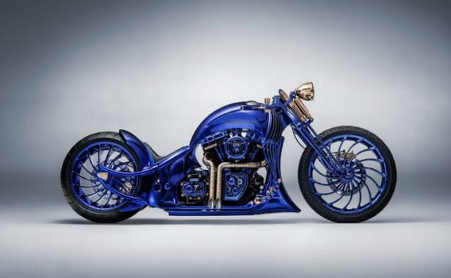 The customised Harley-Davidson Blue Edition commands a sticker price of 1.5 million Euros - that is around Rs. 12 crore!