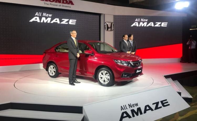 New 2018 Honda Amaze Launched In India, Prices Start At Rs 5.59 Lakh