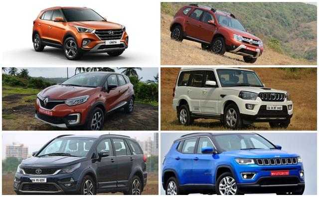 The facelifted Hyundai Creta has been launched in India. Prices for the facelift Creta start at Rs. 9.43-Rs. 13.59 for the petrol models, the diesel is priced at Rs. 9.99- Rs. 15.03 lakh. The new Creta gets added features like a new orange paint job, new 17-inch alloy wheels and of course, a new updated look. The new grille is much larger and joins both the headlamps. The Hyundai Creta facelift also gets a new fog lamp cluster with a new LED integrated daytime running lights. On the inside, the car also gets a new sunroof, a wireless charging pad and electronically controllable front driver's seat. In this detailed price comparison, we put up the diesel engine variant of the new Hyundai Creta up against its main rivals - the Renault Duster and Captur, Mahindra Scorpio, Tata Hexa and Jeep Compass.