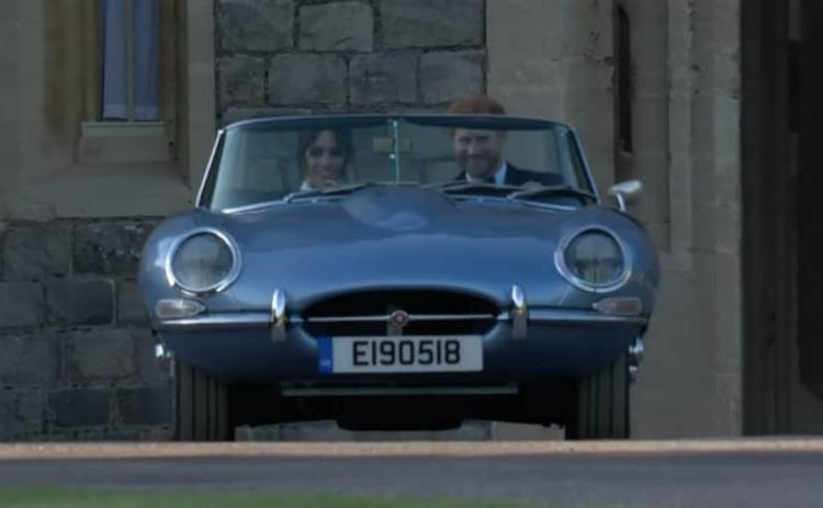 Royal Couple Takes Their First Drive In A Classic Jaguar With A Modern Electric Twist